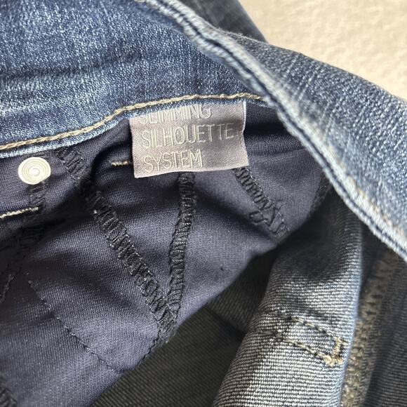 Melissa McCarthy Seven7 Jeans Women 18 Straight Blue Denim Plus Size Stretch - Picture 7 of 16